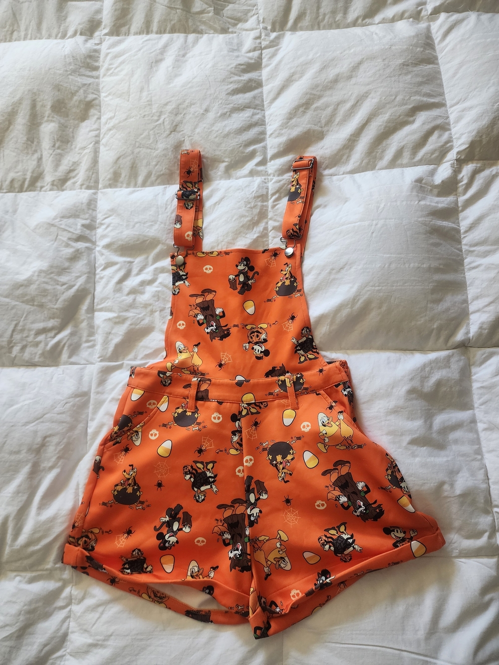 Her Universe Orange Halloween Disney Romper Shorts